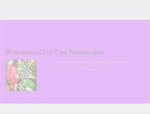 Tablet Screenshot of ducttapefashion.com